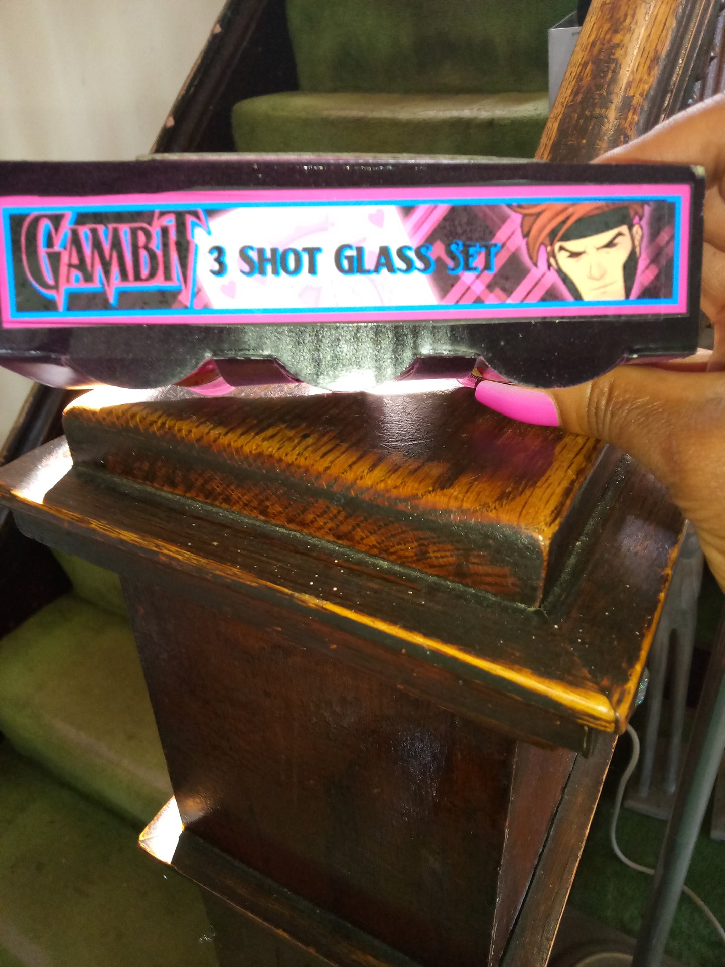 X-Men 97 Gambit inspired Shot Glass Set