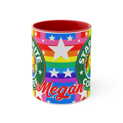 Personalized Rainbow Brite Starbucks Cup 80s custom retro coffee mug