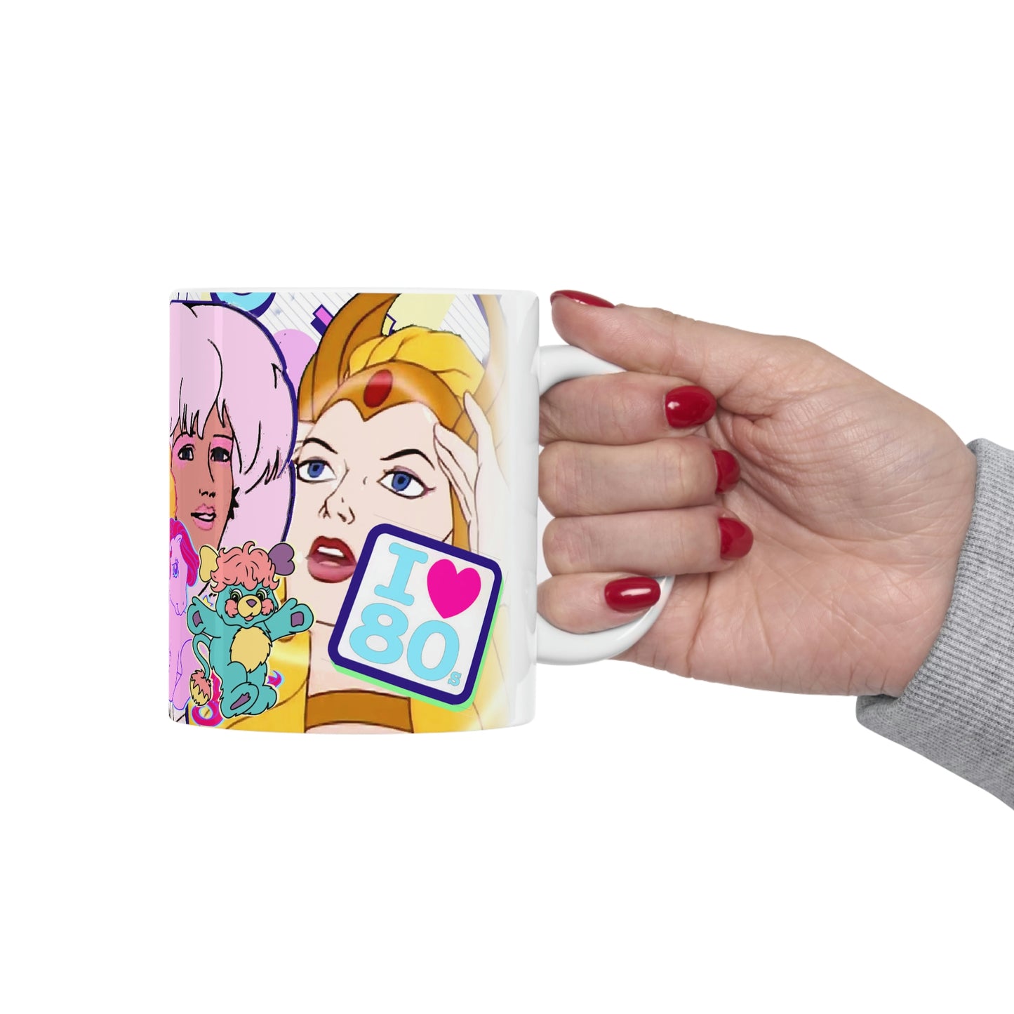 80s Personalized  Girls Cartoon Coffee Mug   Cup 80s Nostalgia Retro