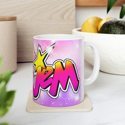 Jem and the Holograms Personalized Unique 80s Nostalgia Gift Retro Coffee Mug