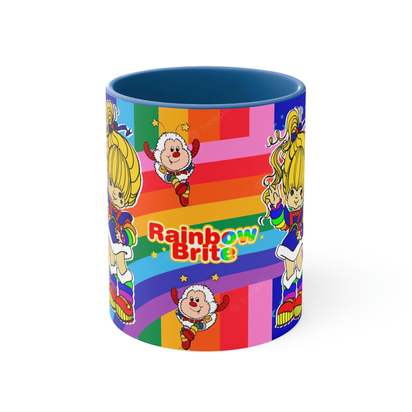 Rainbow Brite Mug, 80s coffee mug, 80s cartoon mug, Rainbow brite custom mug, rainbow brite, coffee cups, coffee mugs, 80s cartoons,