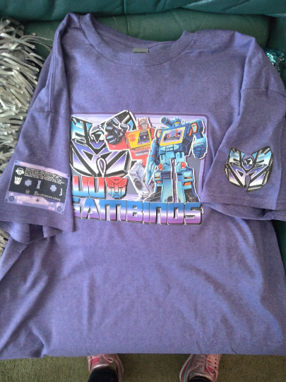 Wu Gambinos inspired Purple Tape Transformers T-Shirt